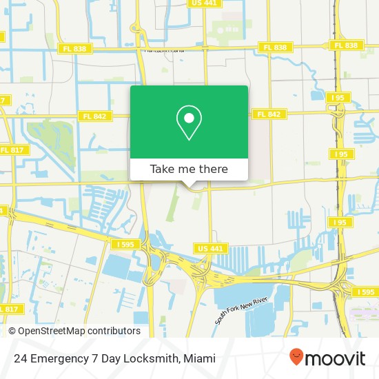 24 Emergency 7 Day Locksmith map