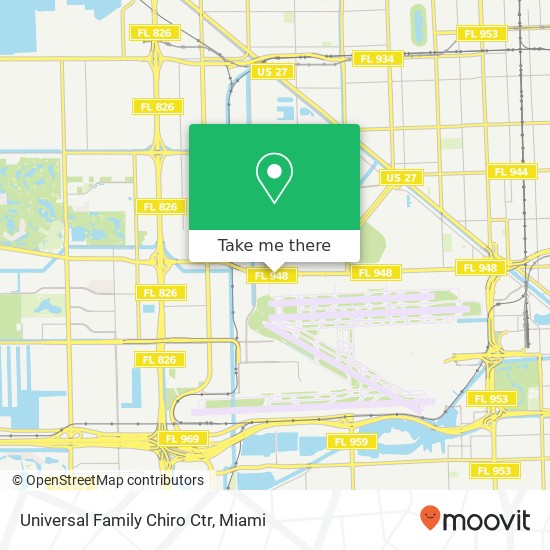 Mapa de Universal Family Chiro Ctr