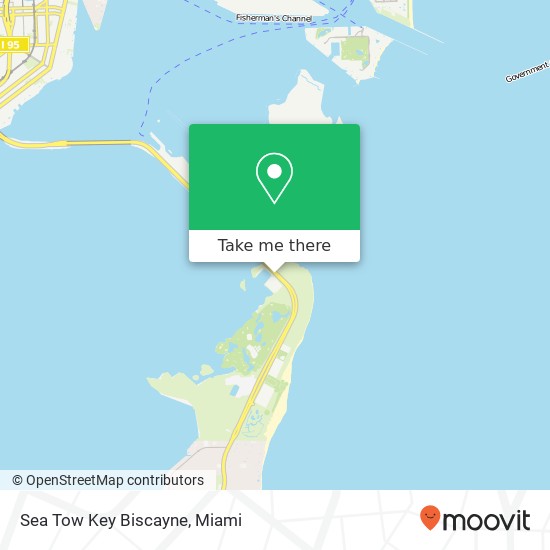 Mapa de Sea Tow Key Biscayne