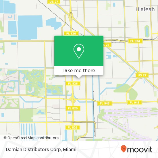 Damian Distributors Corp map