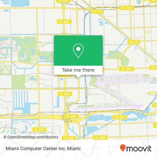 Mapa de Miami Computer Center Inc