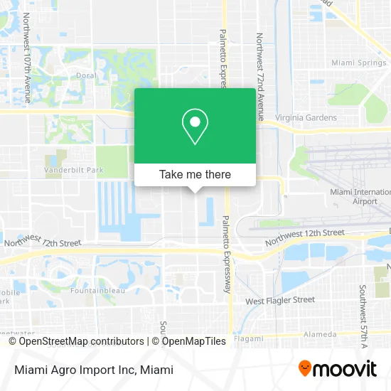 Mapa de Miami Agro Import Inc