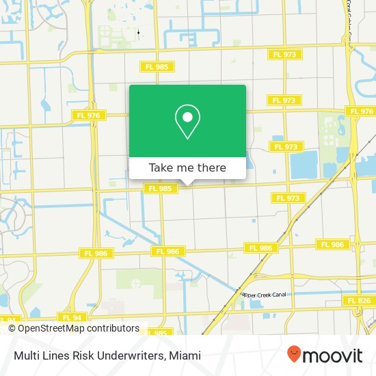 Mapa de Multi Lines Risk Underwriters