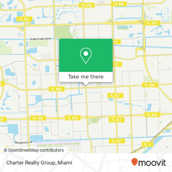 Mapa de Charter Realty Group