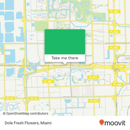 Dole Fresh Flowers map