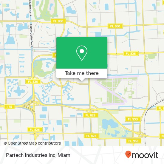 Partech Industries Inc map