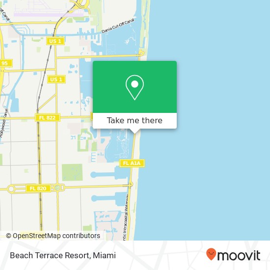Mapa de Beach Terrace Resort