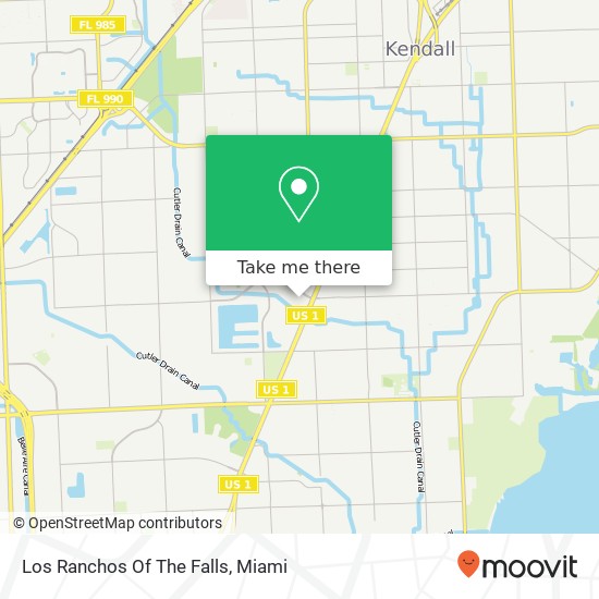 Los Ranchos Of The Falls map