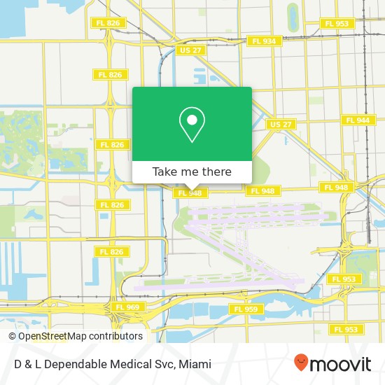 D & L Dependable Medical Svc map
