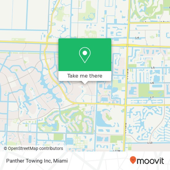 Panther Towing Inc map