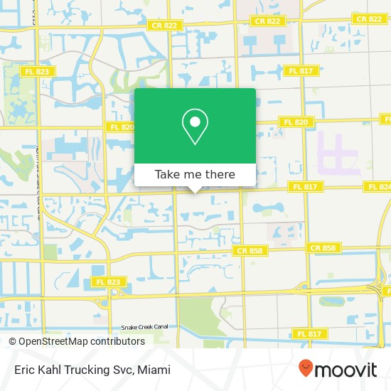 Eric Kahl Trucking Svc map