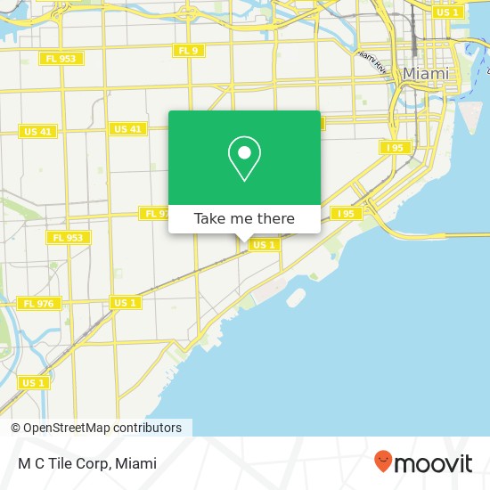 M C Tile Corp map