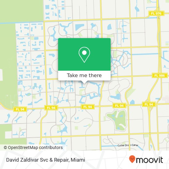 Mapa de David Zaldivar Svc & Repair