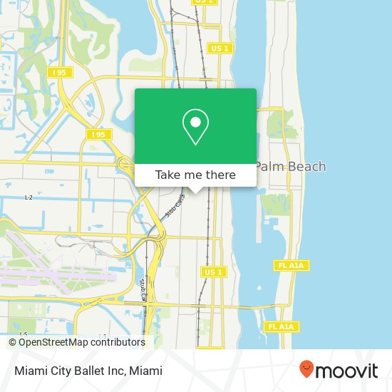 Miami City Ballet Inc map