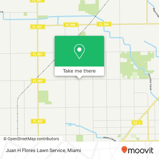 Juan H Flores Lawn Service map