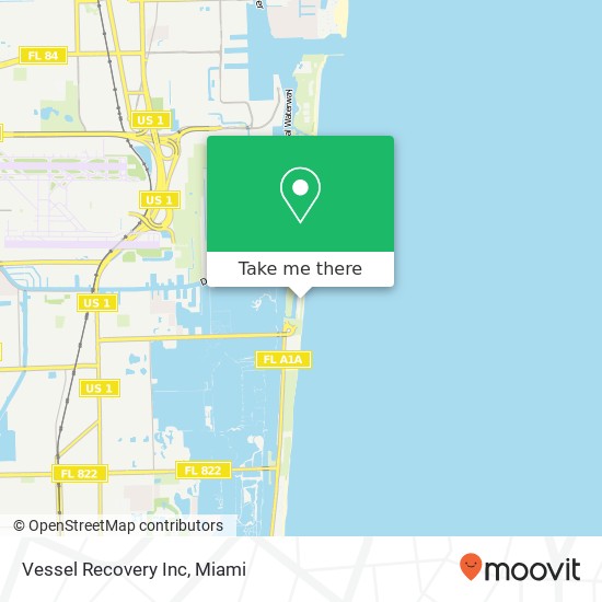 Mapa de Vessel Recovery Inc