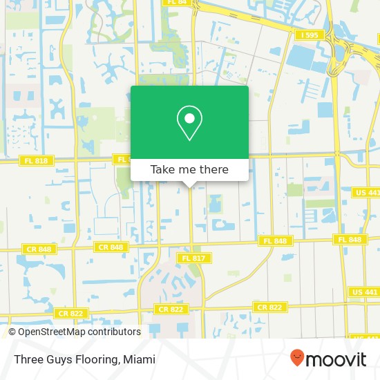 Mapa de Three Guys Flooring