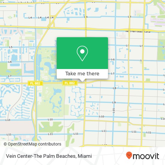 Mapa de Vein Center-The Palm Beaches