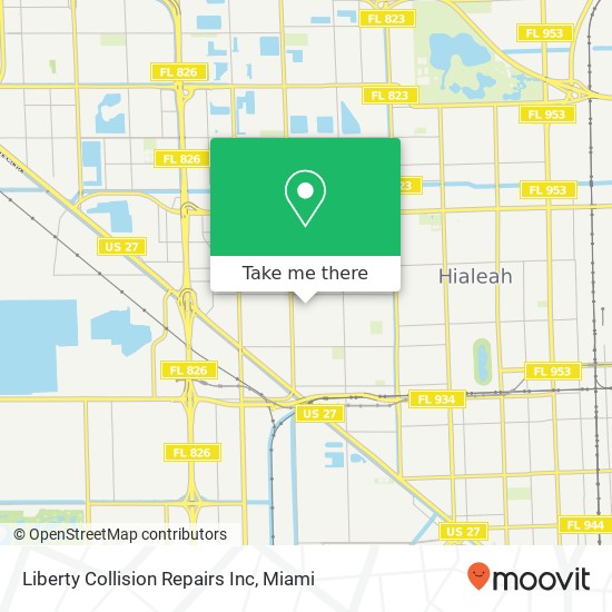 Mapa de Liberty Collision Repairs Inc