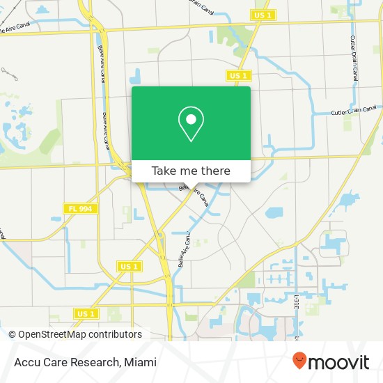 Accu Care Research map