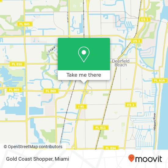 Mapa de Gold Coast Shopper