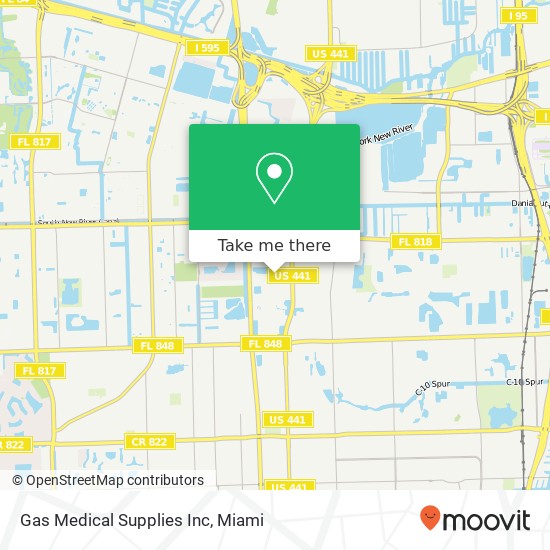 Gas Medical Supplies Inc map