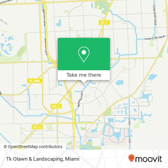 Tk Olawn & Landscaping map