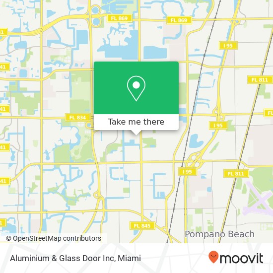 Mapa de Aluminium & Glass Door Inc