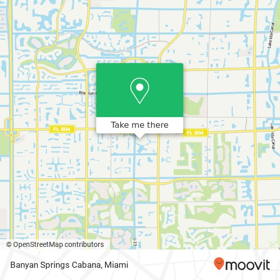 Banyan Springs Cabana map