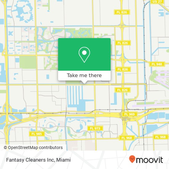 Fantasy Cleaners Inc map