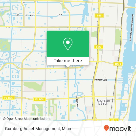 Mapa de Gumberg Asset Management