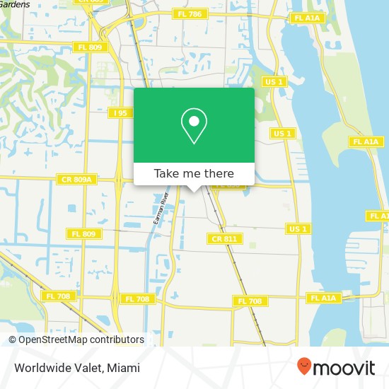 Worldwide Valet map