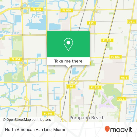 Mapa de North American Van Line