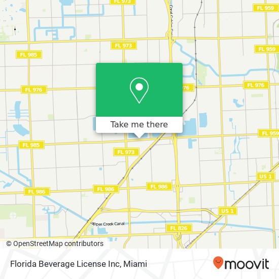 Florida Beverage License Inc map