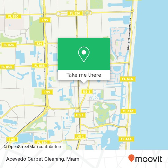 Acevedo Carpet Cleaning map