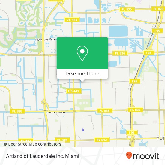 Mapa de Artland of Lauderdale Inc