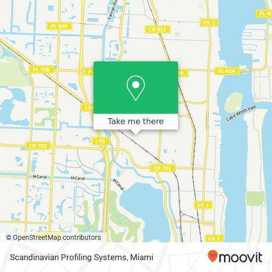 Mapa de Scandinavian Profiling Systems