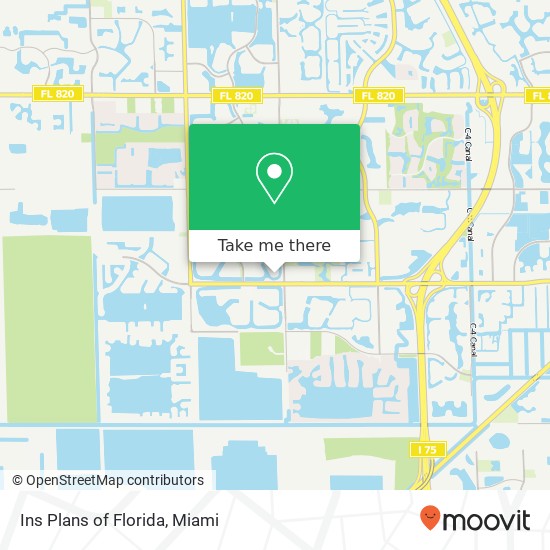 Mapa de Ins Plans of Florida