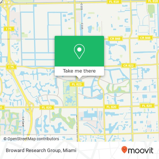 Broward Research Group map