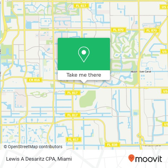 Lewis A Desaritz CPA map