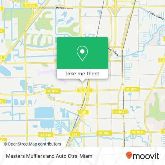 Mapa de Masters Mufflers and Auto Ctrs