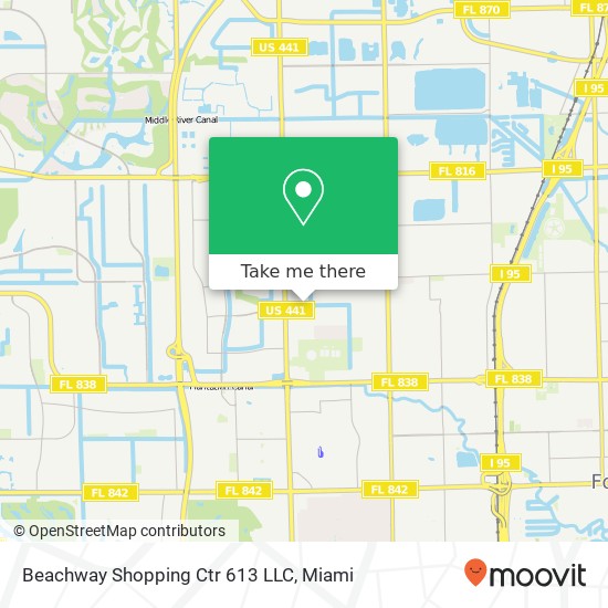 Mapa de Beachway Shopping Ctr 613 LLC