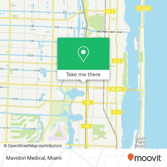 Mavidon Medical map