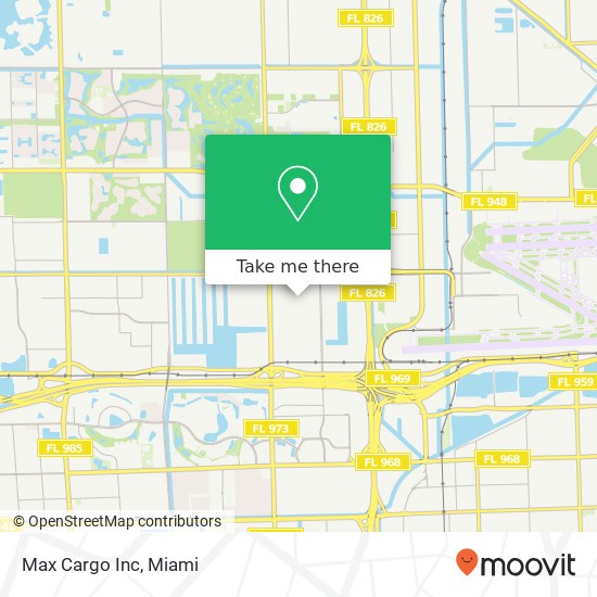 Max Cargo Inc map