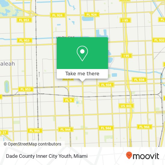 Mapa de Dade County Inner City Youth