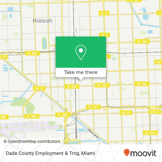 Dade County Employment & Trng map