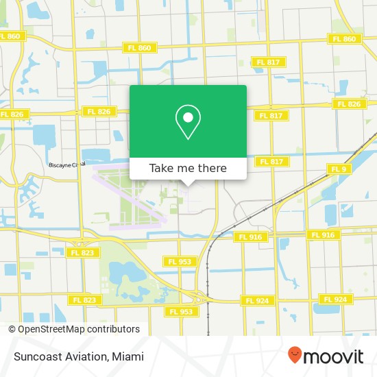 Suncoast Aviation map