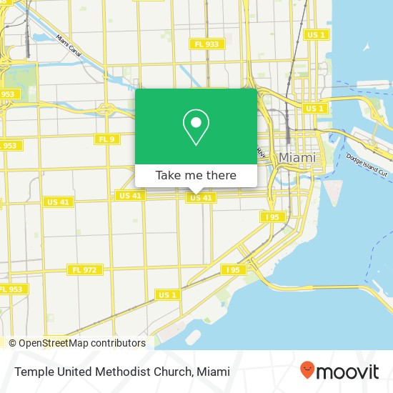 Mapa de Temple United Methodist Church