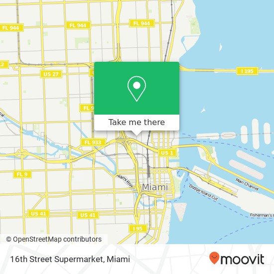Mapa de 16th Street Supermarket