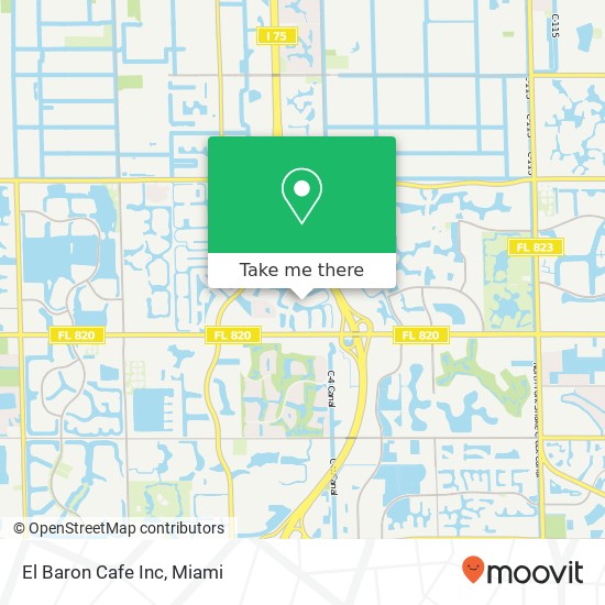 El Baron Cafe Inc map